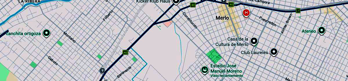 Mapa Merlo